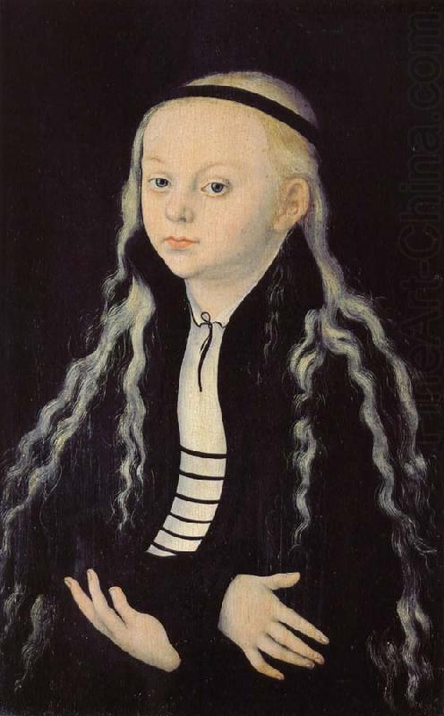 Madeleine Luther portrait, Lucas Cranach